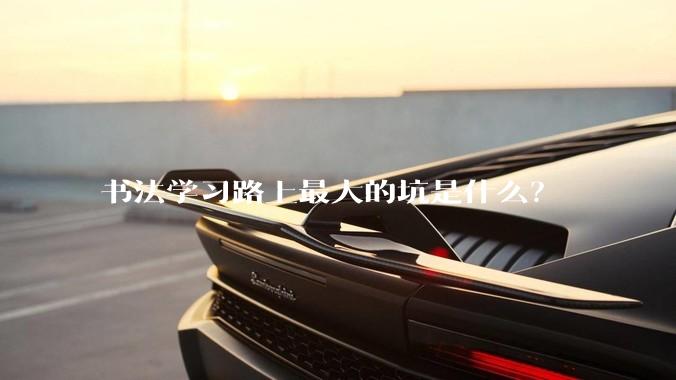 书法学习路上最大的坑是什么？